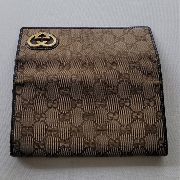 GUCCI Lovely Heart GG Logo Long Bifold Wallet Wallet - Picture 3 of 16